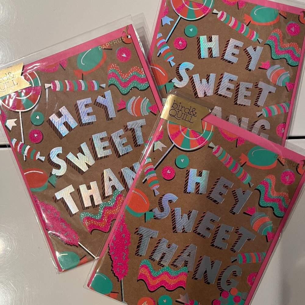 Valentine's Day Greeting Cards Set of 3 Assorted Designs (New)